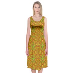 Mocha Morning (2) Midi Sleeveless Dress from ArtsNow.com