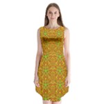 Mocha Morning (2) Sleeveless Chiffon Dress  