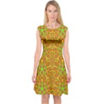 Mocha Morning (2) Capsleeve Midi Dress