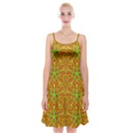 Mocha Morning (2) Spaghetti Strap Velvet Dress