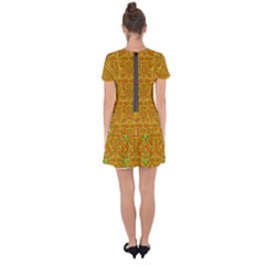 Drop Hem Mini Chiffon Dress 