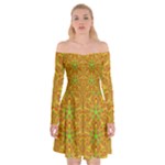 Mocha Morning (2) Off Shoulder Skater Dress