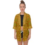 Mocha Morning (2) Open Front Chiffon Kimono