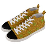 Mocha Morning (2) Men s Mid-Top Canvas Sneakers