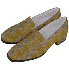 Women s Chunky Heel Loafers 