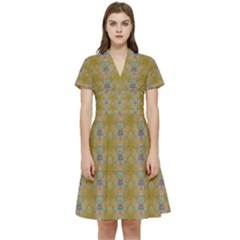 Short Sleeve Waist Detail Dress 