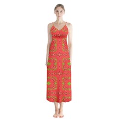 Button Up Chiffon Maxi Dress 