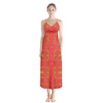 Bouquet Button Up Chiffon Maxi Dress