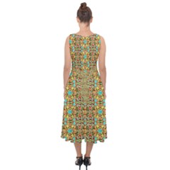 Midi Tie-Back Chiffon Dress 
