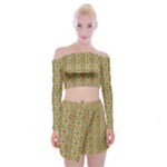 Baydello (2) Off Shoulder Top with Mini Skirt Set