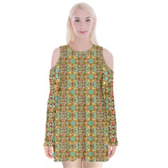 Baydello (2) Velvet Long Sleeve Shoulder Cutout Dress from ArtsNow.com