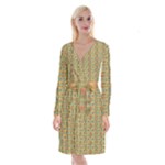 Baydello (2) Long Sleeve Velvet Front Wrap Dress