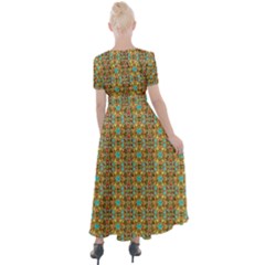 Button Up Short Sleeve Maxi Dress 