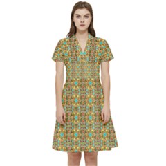 Short Sleeve Waist Detail Dress 