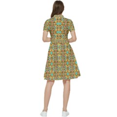 Short Sleeve Waist Detail Dress 
