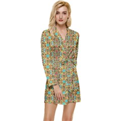 Long Sleeve Satin Robe 