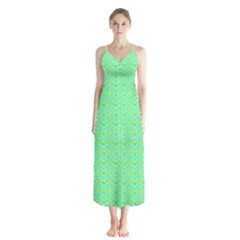 Button Up Chiffon Maxi Dress 
