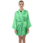 Carnatial Long Sleeve Satin Kimono