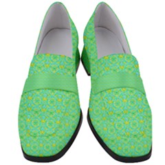 Women s Chunky Heel Loafers 