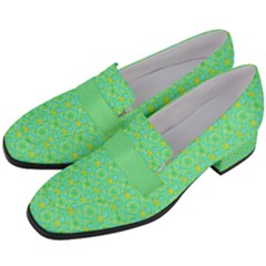 Women s Chunky Heel Loafers 