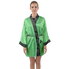 Long Sleeve Satin Kimono 