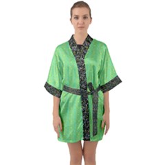 Half Sleeve Satin Kimono  