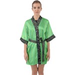 Idunno Flower Girl Half Sleeve Satin Kimono 
