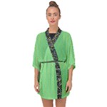 Idunno Flower Girl Half Sleeve Chiffon Kimono