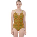 Mandala Top Mocha Morning (3) Cut Out Top Tankini Set