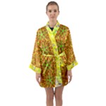 Mandala Top Mocha Morning (3) Long Sleeve Satin Kimono