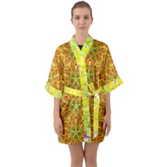 Half Sleeve Satin Kimono  