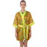 Mandala Top Mocha Morning (3) Half Sleeve Satin Kimono 