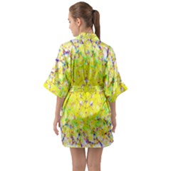 Half Sleeve Satin Kimono  