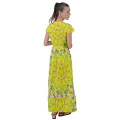 Flutter Sleeve Maxi Dress 