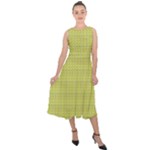 Petals (2) Midi Tie-Back Chiffon Dress