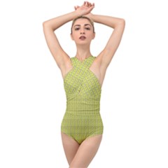 Cross Front Low Back Swimsuit 