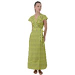 Petals (2) Flutter Sleeve Maxi Dress