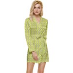 Petals (2) Long Sleeve Satin Robe