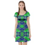 Carnatial Frequencee Short Sleeve Skater Dress