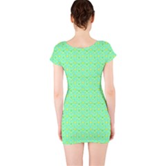 Short Sleeve Bodycon Dress Back Short Sleeve Bodycon Dress Back