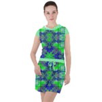 Carnatial Frequencee Drawstring Hooded Dress