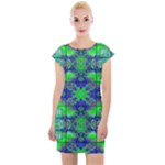 Carnatial Frequencee Cap Sleeve Bodycon Dress