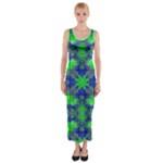 Carnatial Frequencee Fitted Maxi Dress