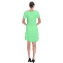 Short Sleeve V-neck Flare Dress 