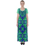 Carnatial Frequencee High Waist Short Sleeve Maxi Dress