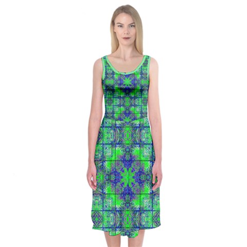 Carnatial Frequencee Midi Sleeveless Dress from ArtsNow.com
