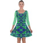 Carnatial Frequencee Quarter Sleeve Skater Dress
