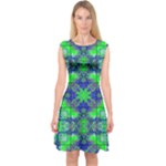 Carnatial Frequencee Capsleeve Midi Dress