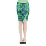 Carnatial Frequencee Midi Wrap Pencil Skirt
