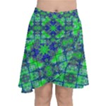 Carnatial Frequencee Chiffon Wrap Front Skirt